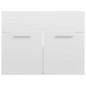 vidaXL Juego de muebles de baño madera de ingeniería blanco brillo vidaXL Juego de muebles de baño madera de ingeniería blanco brillo
