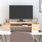 vidaXL Soporte para monitor madera maciza de pino 70x27,5x15 cm vidaXL Soporte para monitor madera maciza de pino 70x27,5x15 cm