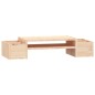 vidaXL Soporte para monitor madera maciza de pino 70x27,5x15 cm vidaXL Soporte para monitor madera maciza de pino 70x27,5x15 cm