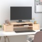 vidaXL Soporte para monitor madera maciza de pino 70x27,5x15 cm vidaXL Soporte para monitor madera maciza de pino 70x27,5x15 cm