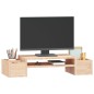 vidaXL Soporte para monitor madera maciza de pino 70x27,5x15 cm vidaXL Soporte para monitor madera maciza de pino 70x27,5x15 cm