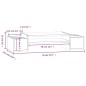 vidaXL Soporte para monitor madera maciza de pino 70x27,5x15 cm vidaXL Soporte para monitor madera maciza de pino 70x27,5x15 cm