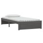 vidaXL Estructura de cama madera maciza gris 90x200 cm vidaXL Estructura de cama madera maciza gris 90x200 cm