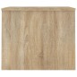 vidaXL Mesa de centro madera contrachapada roble Sonoma 80x50,5x41,5cm