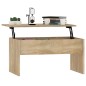 vidaXL Mesa de centro madera contrachapada roble Sonoma 80x50,5x41,5cm