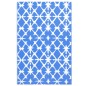 vidaXL Alfombra de exterior PP azul y blanco 160x230 cm vidaXL Alfombra de exterior PP azul y blanco 160x230 cm