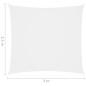 vidaXL Toldo de vela rectangular tela Oxford blanco 2,5x3 m vidaXL Toldo de vela rectangular tela Oxford blanco 2,5x3 m