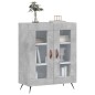 vidaXL Aparador de madera de ingeniería gris hormigón 69,5x34x90 cm vidaXL Aparador de madera de ingeniería gris hormigón 69,5x34x90 cm