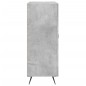 vidaXL Aparador de madera de ingeniería gris hormigón 69,5x34x90 cm vidaXL Aparador de madera de ingeniería gris hormigón 69,5x34x90 cm