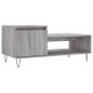 vidaXL Mesa de centro madera contrachapada gris Sonoma 100x50x45 cm vidaXL Mesa de centro madera contrachapada gris Sonoma 100x50x45 cm