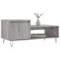 vidaXL Mesa de centro madera contrachapada gris Sonoma 100x50x45 cm vidaXL Mesa de centro madera contrachapada gris Sonoma 100x50x45 cm