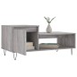 vidaXL Mesa de centro madera contrachapada gris Sonoma 100x50x45 cm vidaXL Mesa de centro madera contrachapada gris Sonoma 100x50x45 cm