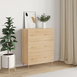 vidaXL Aparador de madera de ingeniería roble Sonoma 69,5x34x90 cm