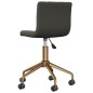 vidaXL Sillas de comedor giratorias 4 unidades terciopelo gris oscuro