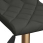 vidaXL Sillas de comedor giratorias 4 unidades terciopelo gris oscuro