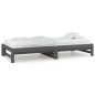 vidaXL Sofá cama extraíble madera maciza de pino gris 2x(90x200) cm vidaXL Sofá cama extraíble madera maciza de pino gris 2x(90x200) cm