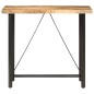 vidaXL Mesa de bar madera maciza de mango rugosa 120x58x107 cm