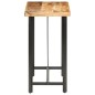 vidaXL Mesa de bar madera maciza de mango rugosa 120x58x107 cm