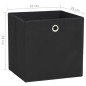vidaXL Cajas de almacenaje 10 uds tela no tejida negro 28x28x28 cm vidaXL Cajas de almacenaje 10 uds tela no tejida negro 28x28x28 cm