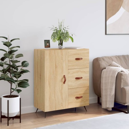 vidaXL Aparador de madera de ingeniería roble Sonoma 69,5x34x90 cm