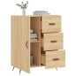 vidaXL Aparador de madera de ingeniería roble Sonoma 69,5x34x90 cm vidaXL Aparador de madera de ingeniería roble Sonoma 69,5x34x90 cm