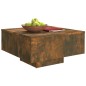 vidaXL Mesa de centro contrachapado roble ahumado 60x60x31,5 cm vidaXL Mesa de centro contrachapado roble ahumado 60x60x31,5 cm