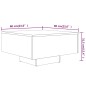 vidaXL Mesa de centro contrachapado roble ahumado 60x60x31,5 cm vidaXL Mesa de centro contrachapado roble ahumado 60x60x31,5 cm