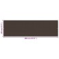 vidaXL Toldo para balcón HDPE marrón 120x400 cm vidaXL Toldo para balcón HDPE marrón 120x400 cm