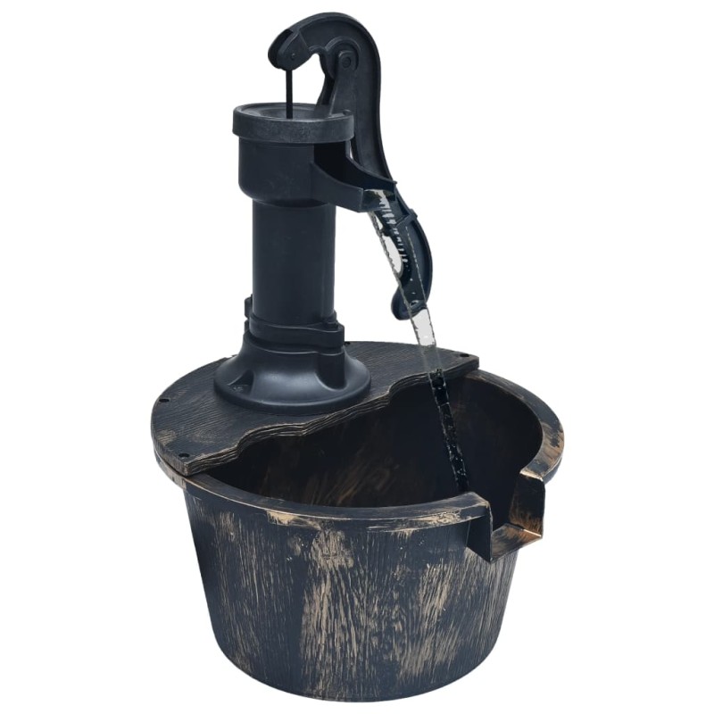 vidaXL Fuente de jardín con forma de barril y con bomba vidaXL Fuente de jardín con forma de barril y con bomba