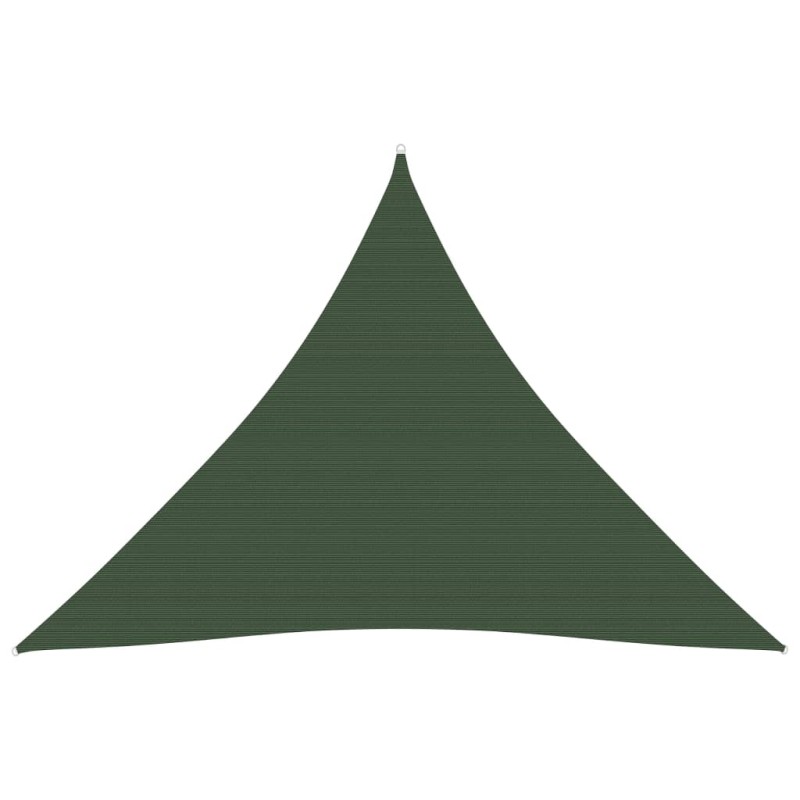 vidaXL Toldo de vela verde oscuro HDPE 160 g/m² 5x5x5 m