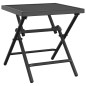 vidaXL Mesa de jardín plegable malla acero gris antracita 38x38x38 cm vidaXL Mesa de jardín plegable malla acero gris antracita 38x38x38 cm