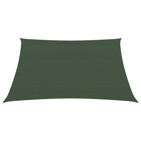 vidaXL Toldo de vela HDPE verde oscuro 160 g/m² 3,6x3,6 m