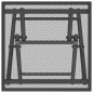 vidaXL Mesa de jardín plegable malla acero gris antracita 38x38x38 cm vidaXL Mesa de jardín plegable malla acero gris antracita 38x38x38 cm