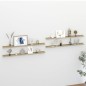 vidaXL Estantes de pared 4 unidades blanco y roble Sonoma 115x9x3 cm vidaXL Estantes de pared 4 unidades blanco y roble Sonoma 115x9x3 cm