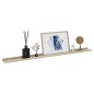 vidaXL Estantes de pared 4 unidades blanco y roble Sonoma 115x9x3 cm vidaXL Estantes de pared 4 unidades blanco y roble Sonoma 115x9x3 cm