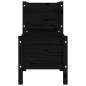 vidaXL Jardinera de madera de pino maciza negra 178,5x44x75 cm vidaXL Jardinera de madera de pino maciza negra 178,5x44x75 cm