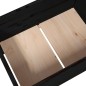 vidaXL Jardinera de madera de pino maciza negra 178,5x44x75 cm vidaXL Jardinera de madera de pino maciza negra 178,5x44x75 cm