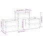 vidaXL Jardinera de madera de pino maciza negra 178,5x44x75 cm vidaXL Jardinera de madera de pino maciza negra 178,5x44x75 cm