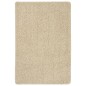 vidaXL Alfombra peluda antideslizante color crema 140x200 cm
