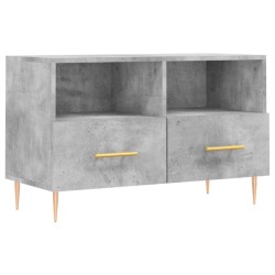 vidaXL Mueble para TV madera contrachapada gris hormigón 80x36x50 cm