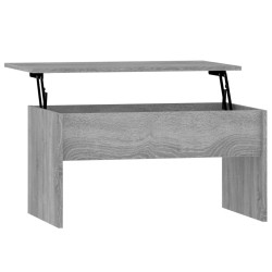 vidaXL Mesa de centro madera contrachapada gris Sonoma 80x50,5x41,5 cm