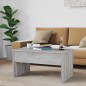 vidaXL Mesa de centro madera contrachapada gris Sonoma 80x50,5x41,5 cm vidaXL Mesa de centro madera contrachapada gris Sonoma 80x50,5x41,5 cm