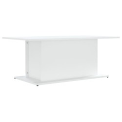 vidaXL Mesa de centro madera de ingeniería blanca 102x55,5x40 cm