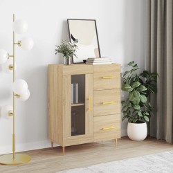 vidaXL Aparador de madera de ingeniería roble Sonoma 69,5x34x90 cm