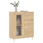 vidaXL Aparador de madera de ingeniería roble Sonoma 69,5x34x90 cm vidaXL Aparador de madera de ingeniería roble Sonoma 69,5x34x90 cm