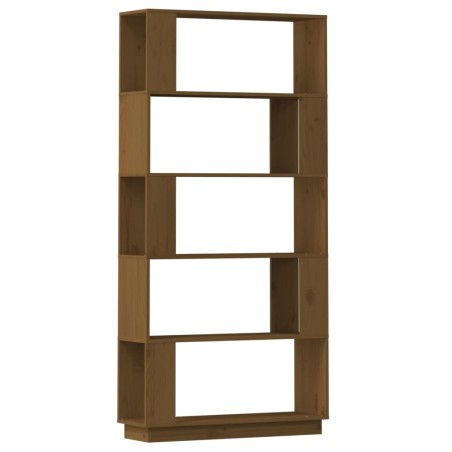 vidaXL Estantería/divisor madera de pino marrón miel 80x25x163,5 cm