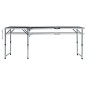vidaXL Mesa de camping plegable de aluminio gris 180x60 cm vidaXL Mesa de camping plegable de aluminio gris 180x60 cm