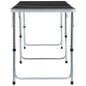 vidaXL Mesa de camping plegable de aluminio gris 180x60 cm vidaXL Mesa de camping plegable de aluminio gris 180x60 cm