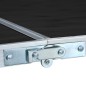 vidaXL Mesa de camping plegable de aluminio gris 180x60 cm vidaXL Mesa de camping plegable de aluminio gris 180x60 cm