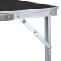 vidaXL Mesa de camping plegable de aluminio gris 180x60 cm vidaXL Mesa de camping plegable de aluminio gris 180x60 cm